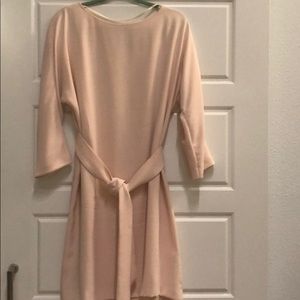 Alex Marie- Elbow length, tie waist dress